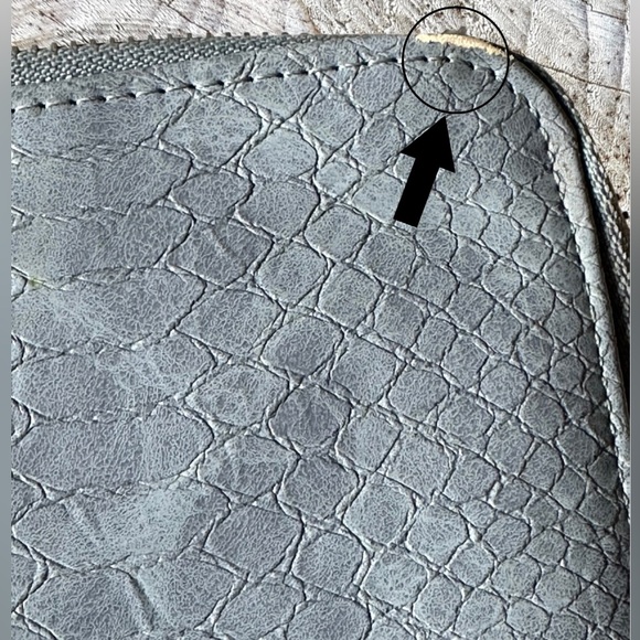 Joy Susan “Tina” Python Zip Around Wristlet - Picture 6 of 7